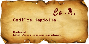 Csúcs Magdolna névjegykártya