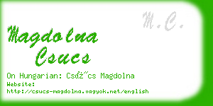 magdolna csucs business card